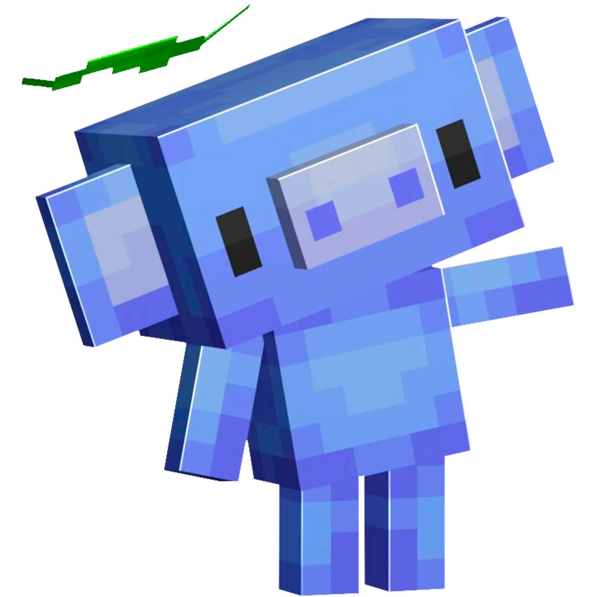 Blue Minecraft Discord character